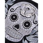 Culturas Embroidered Sugar Skull Wristlet - Thailand Bags La Vie Bien Culturas Embroidered Sugar Skull Wristlet - Thailand