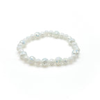 Cupid white crystal stretch bracelet by Alegria Accessories Inc