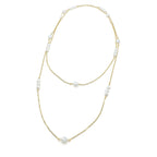 Cupid gold and crystal infinity necklace by Alegria Accessories Inc