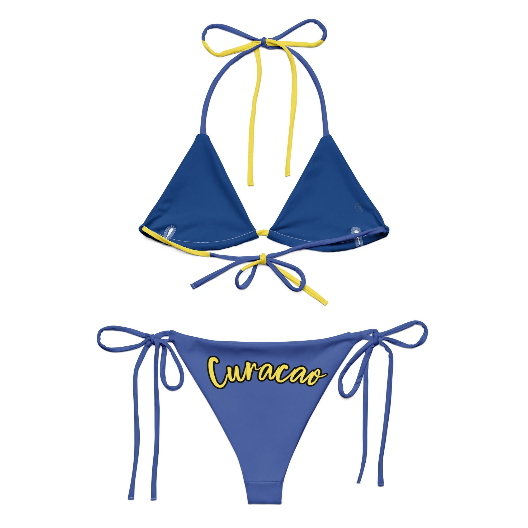 Curacao String Bikini All - Over Print Recycled String Bikini La Vie Bien Curacao String Bikini