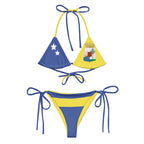 Curacao String Bikini All - Over Print Recycled String Bikini La Vie Bien Curacao String Bikini