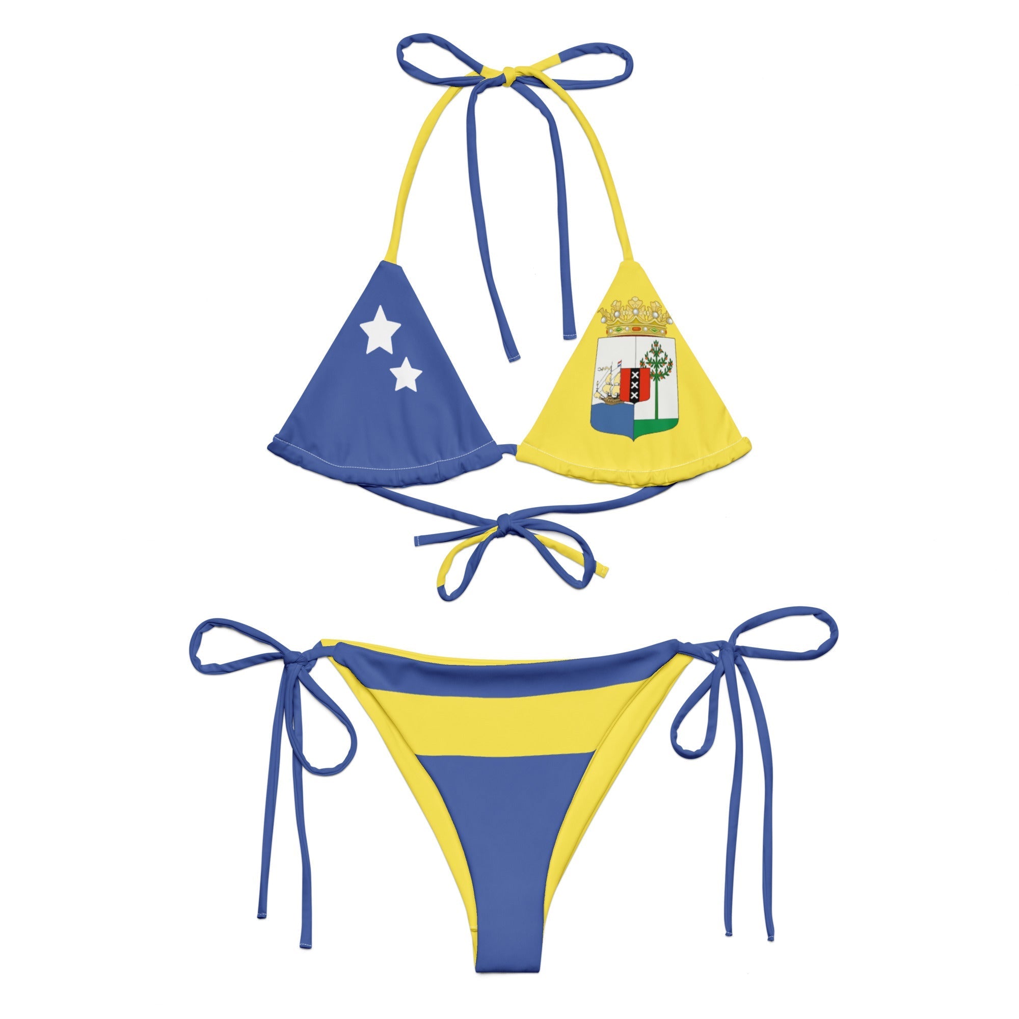 Curacao String Bikini All - Over Print Recycled String Bikini La Vie Bien Curacao String Bikini