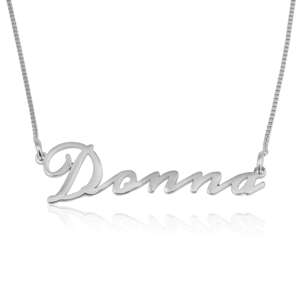 Cursive Name Necklace La Vie Bien Cursive Name Necklace