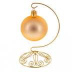 Curved Gold Wire Swirl Base Ornament Stand Display 7 Inches Ornament Stands La Vie Bien Curved Gold Wire Swirl Base Ornament Stand Display 7 Inches