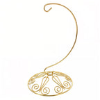 Curved Gold Wire Swirl Base Ornament Stand Display 7 Inches Ornament Stands La Vie Bien Curved Gold Wire Swirl Base Ornament Stand Display 7 Inches