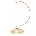 Curved Gold Wire Swirl Base Ornament Stand Display 8.75 Inches Ornament Stands La Vie Bien Curved Gold Wire Swirl Base Ornament Stand Display 8.75 Inches