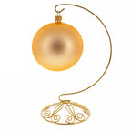Curved Gold Wire Swirl Base Ornament Stand Display 8.75 Inches Ornament Stands La Vie Bien Curved Gold Wire Swirl Base Ornament Stand Display 8.75 Inches