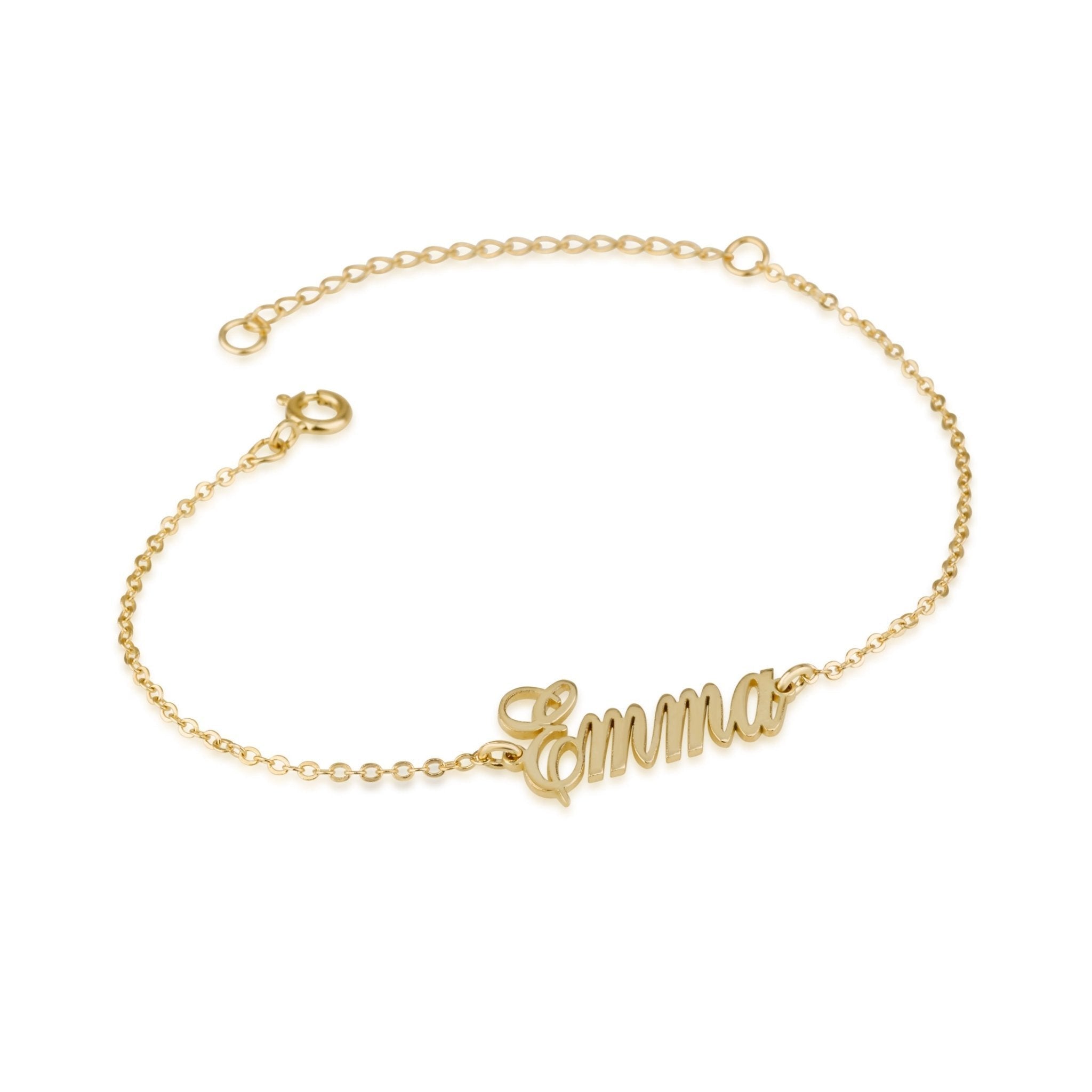 Custom Ankle Name Bracelet La Vie Bien Custom Ankle Name Bracelet