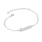 Custom Ankle Name Bracelet La Vie Bien Custom Ankle Name Bracelet