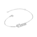 Custom Ankle Name Bracelet La Vie Bien Custom Ankle Name Bracelet