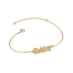 Custom Ankle Name Bracelet La Vie Bien Custom Ankle Name Bracelet