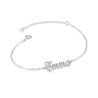 Custom Ankle Name Bracelet La Vie Bien Custom Ankle Name Bracelet