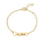 Custom Baby Girl Bar Name Bracelet La Vie Bien Custom Baby Girl Bar Name Bracelet