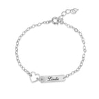 Custom Baby Girl Bar Name Bracelet La Vie Bien Custom Baby Girl Bar Name Bracelet