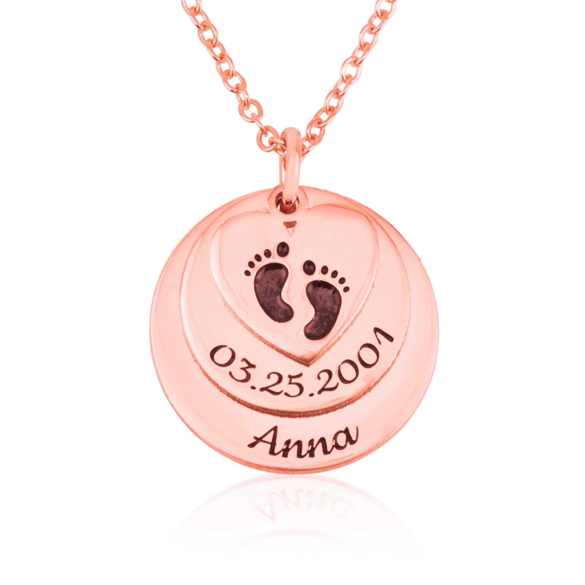 Custom Birth Certificate Necklace