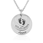Custom Birth Certificate Necklace La Vie Bien Custom Birth Certificate Necklace
