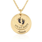 Custom Birth Certificate Necklace La Vie Bien Custom Birth Certificate Necklace