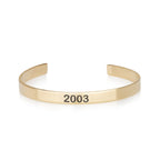 Custom Birth Year Cuff Bracelet La Vie Bien Custom Birth Year Cuff Bracelet