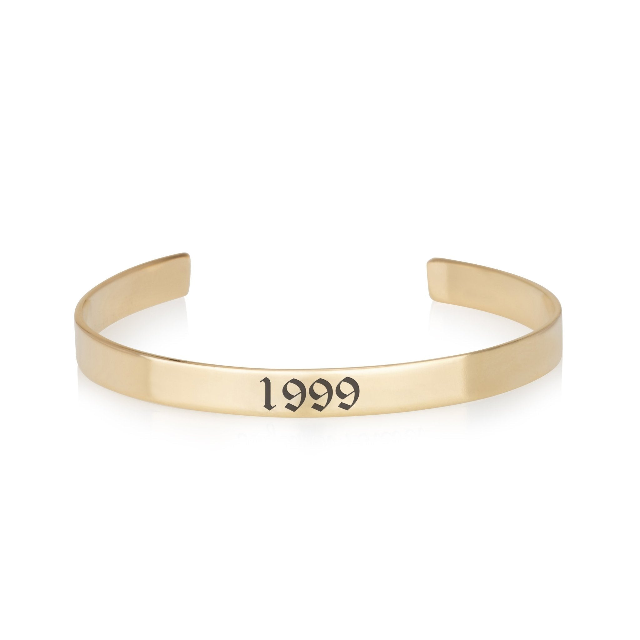 Custom Birth Year Cuff Bracelet La Vie Bien Custom Birth Year Cuff Bracelet