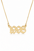 Custom Birth Year Necklace La Vie Bien Custom Birth Year Necklace