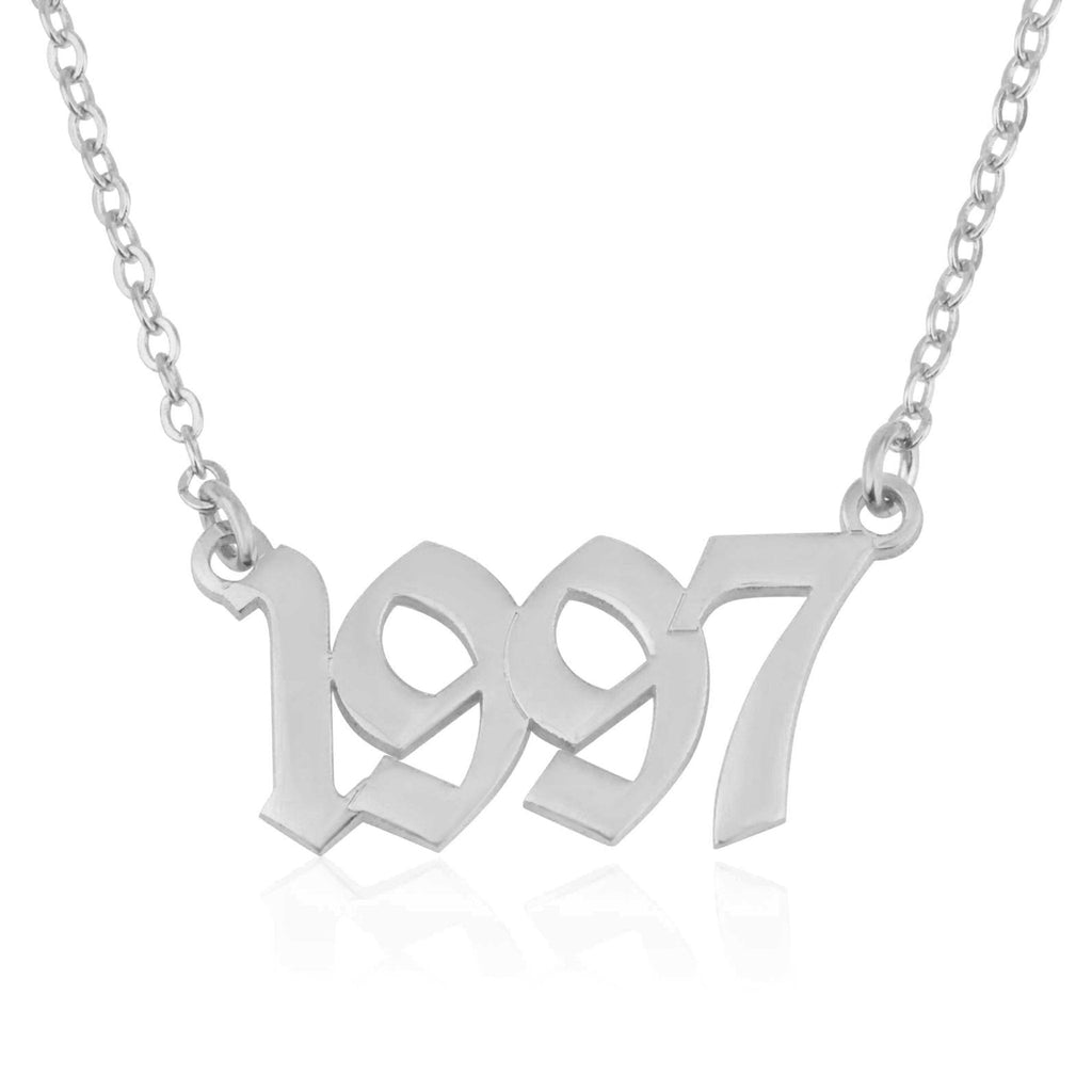 Custom Birth Year Necklace La Vie Bien Custom Birth Year Necklace