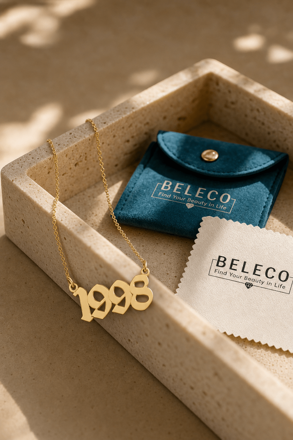 Custom Birth Year Necklace La Vie Bien Custom Birth Year Necklace