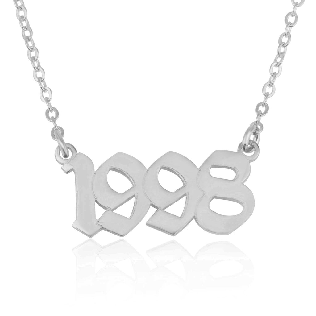 Custom Birth Year Necklace La Vie Bien Custom Birth Year Necklace