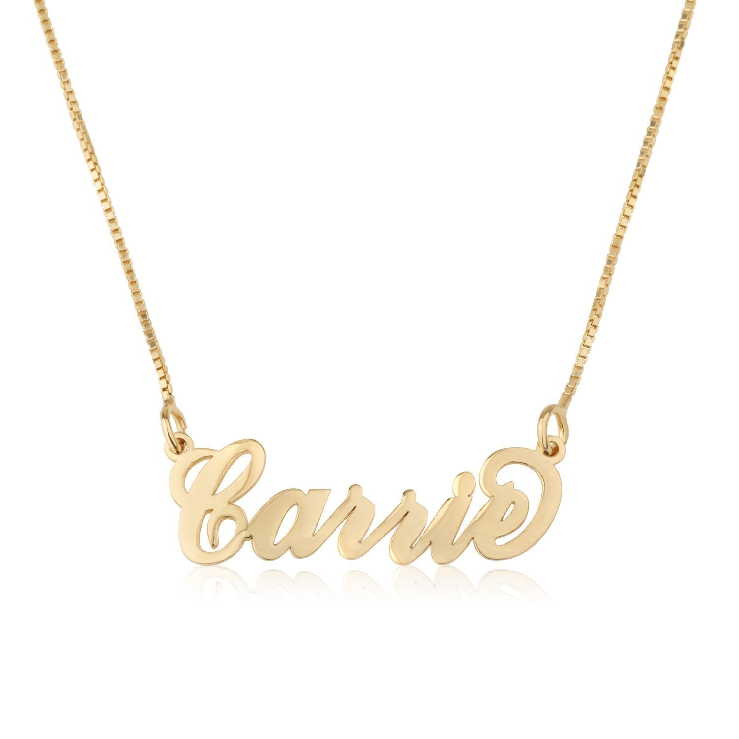 Custom Carrie Name Necklace La Vie Bien Custom Carrie Name Necklace