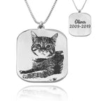 Custom Cat Portrait Necklace La Vie Bien Custom Cat Portrait Necklace