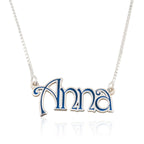 Custom Colorful Name Plate Necklace La Vie Bien Custom Colorful Name Plate Necklace
