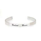 Custom Couple's Names Cuff Bracelet La Vie Bien Custom Couple's Names Cuff Bracelet
