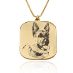 Custom Dog Portrait Necklace La Vie Bien Custom Dog Portrait Necklace