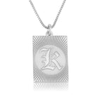 Custom Engraved Old English Initial Necklace La Vie Bien Custom Engraved Old English Initial Necklace