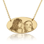 Custom Engraved Photo Necklace La Vie Bien Custom Engraved Photo Necklace
