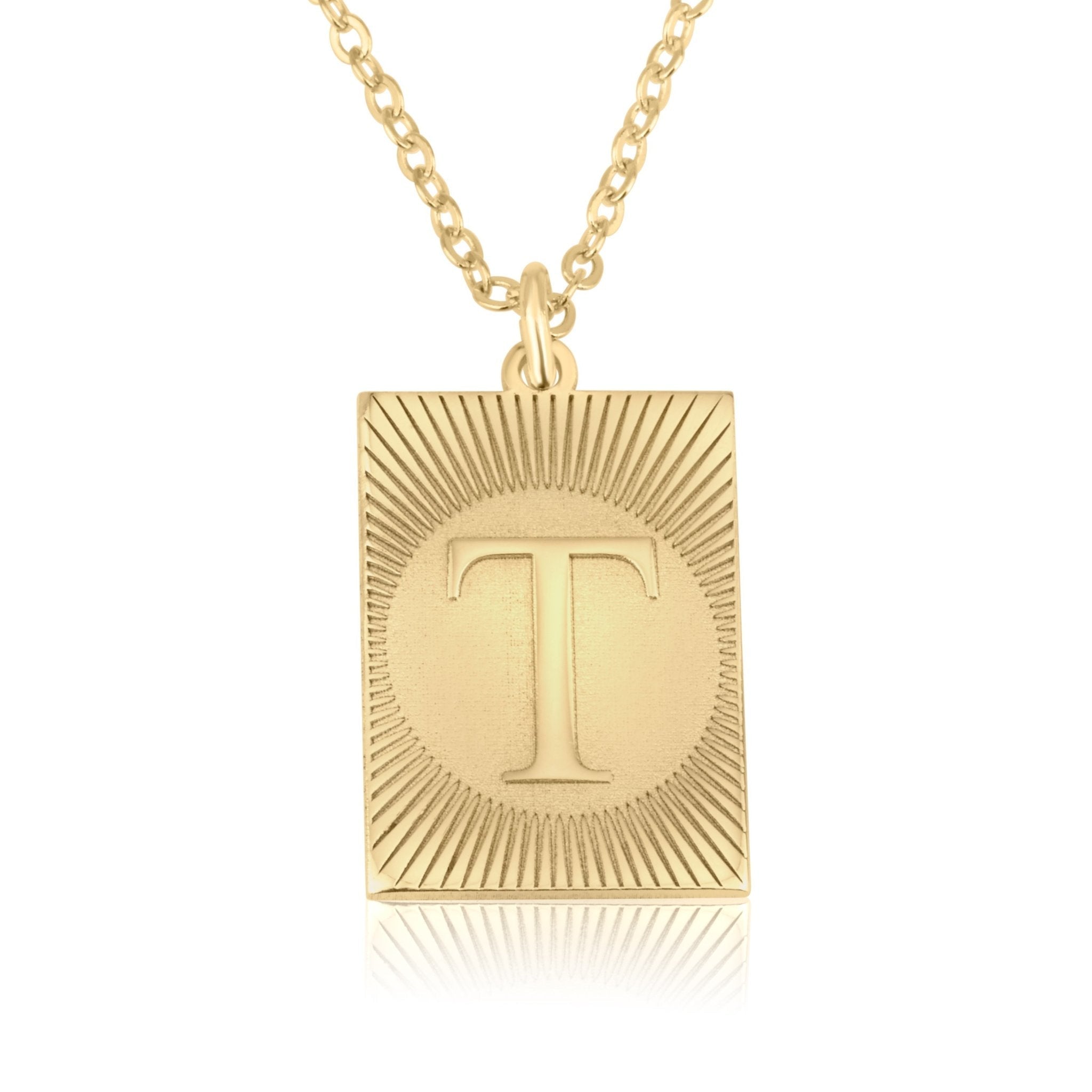 Custom Engraving Initial Necklace La Vie Bien Custom Engraving Initial Necklace