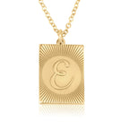Custom Engraving Letter Necklace La Vie Bien Custom Engraving Letter Necklace