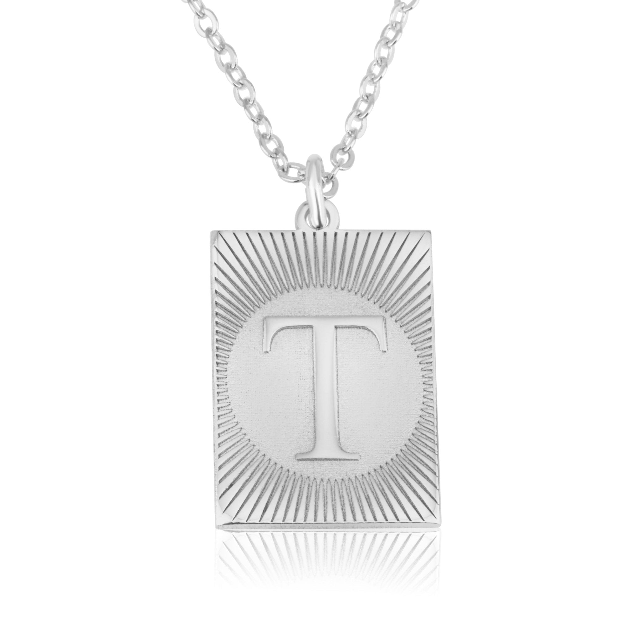 Custom Engraving Letter Necklace La Vie Bien Custom Engraving Letter Necklace