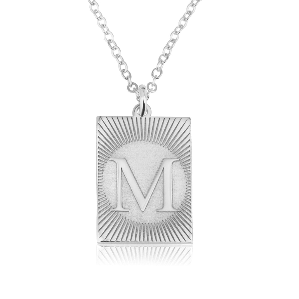 Custom Engraving Letter Necklace La Vie Bien Custom Engraving Letter Necklace