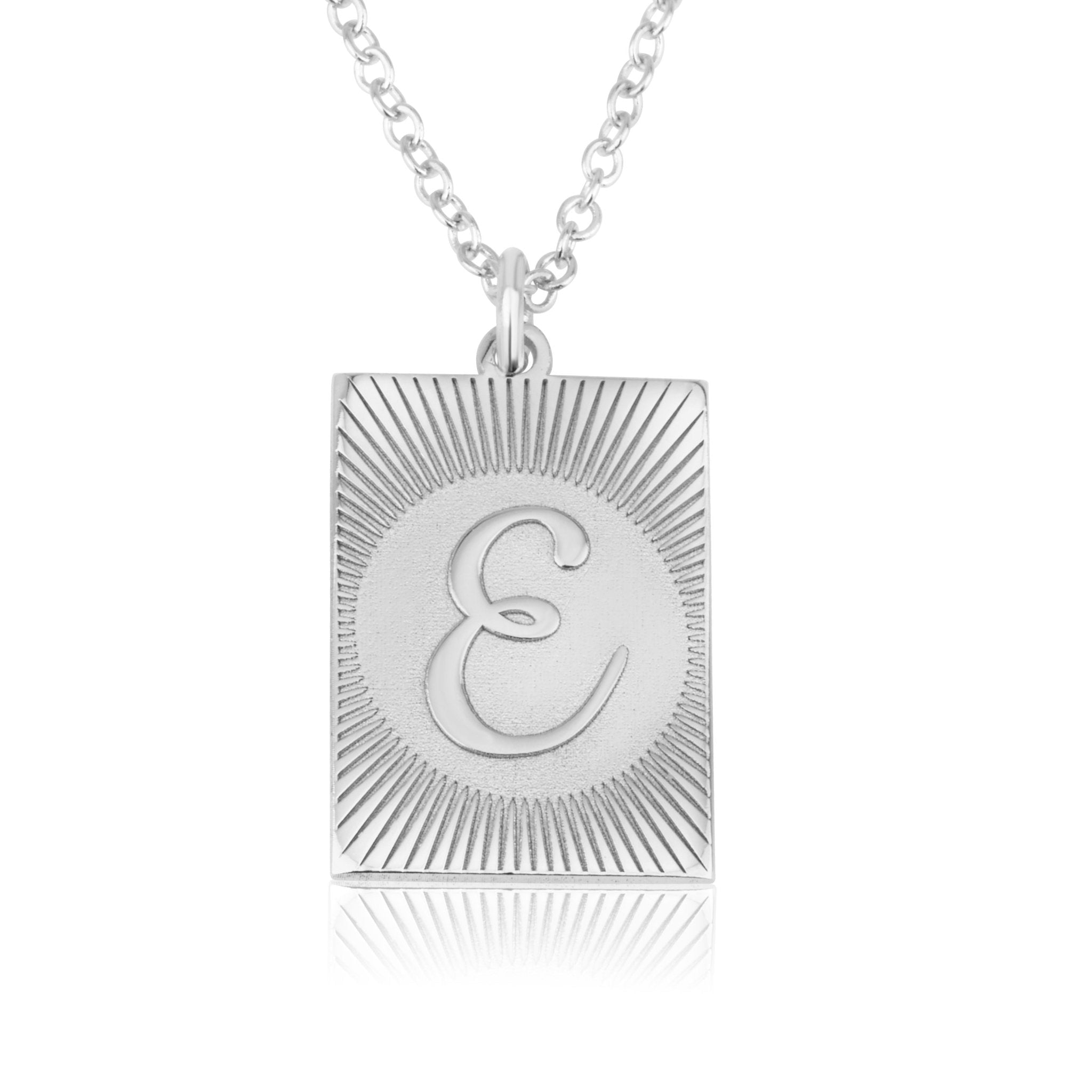 Custom Engraving Letter Necklace La Vie Bien Custom Engraving Letter Necklace