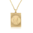 Custom Engraving Letter Necklace La Vie Bien Custom Engraving Letter Necklace