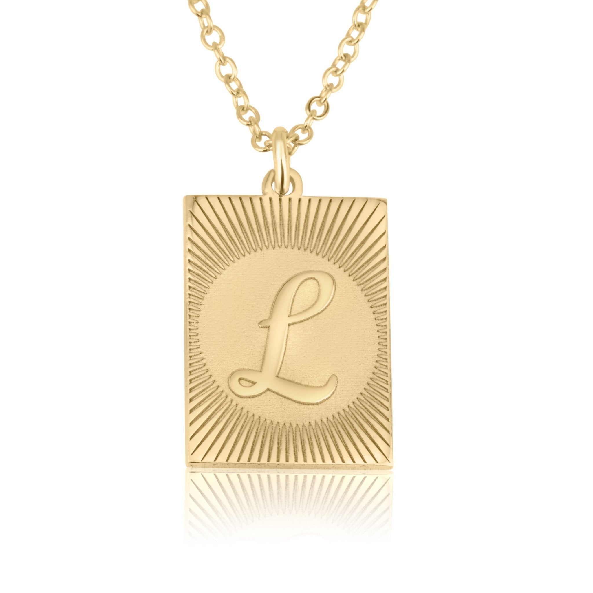 Custom Engraving Letter Necklace La Vie Bien Custom Engraving Letter Necklace