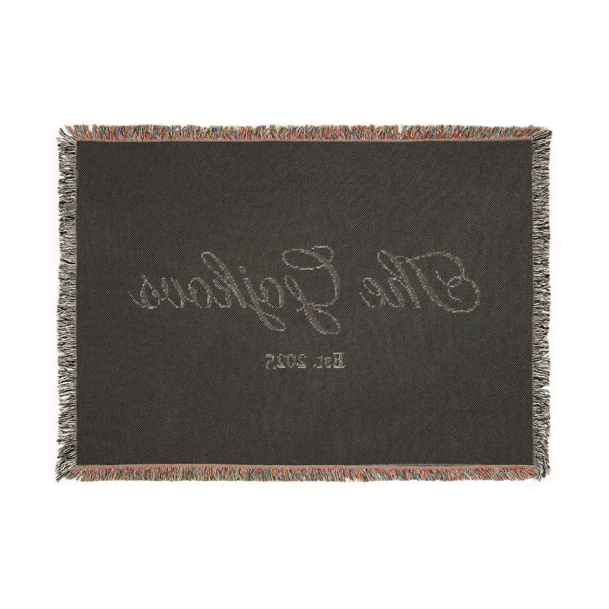 Custom family name and year Woven Blanket, personalized with your last name and year of choice, customized, personalized, cursive letters Home Decor La Vie Bien Custom family name and year Woven Blanket, personalized with your last name and year of choice, customized, personalized, cursive letters