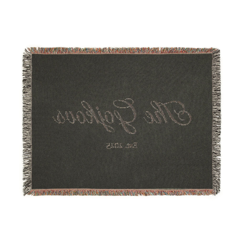 Custom family name and year Woven Blanket, personalized with your last name and year of choice, customized, personalized, cursive letters Home Decor La Vie Bien Custom family name and year Woven Blanket, personalized with your last name and year of choice, customized, personalized, cursive letters