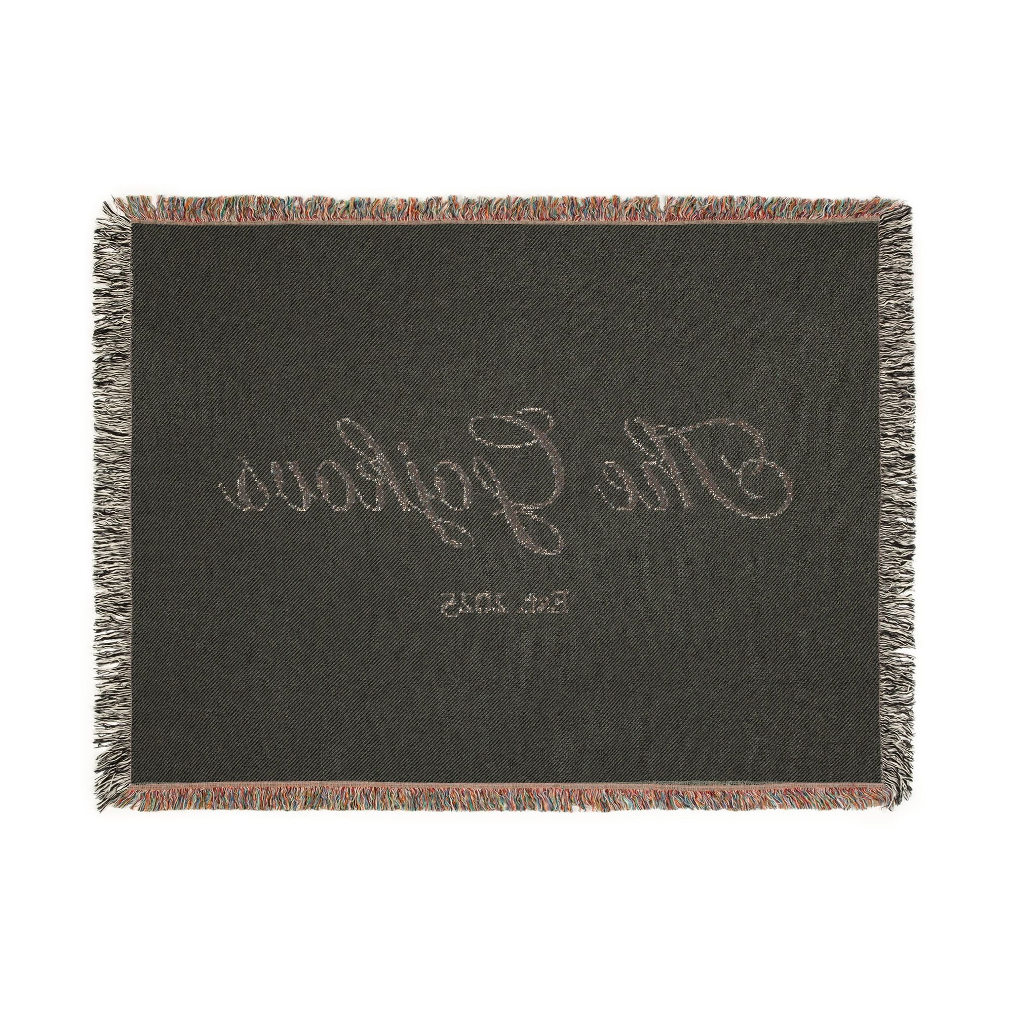 Custom family name and year Woven Blanket, personalized with your last name and year of choice, customized, personalized, cursive letters Home Decor La Vie Bien Custom family name and year Woven Blanket, personalized with your last name and year of choice, customized, personalized, cursive letters