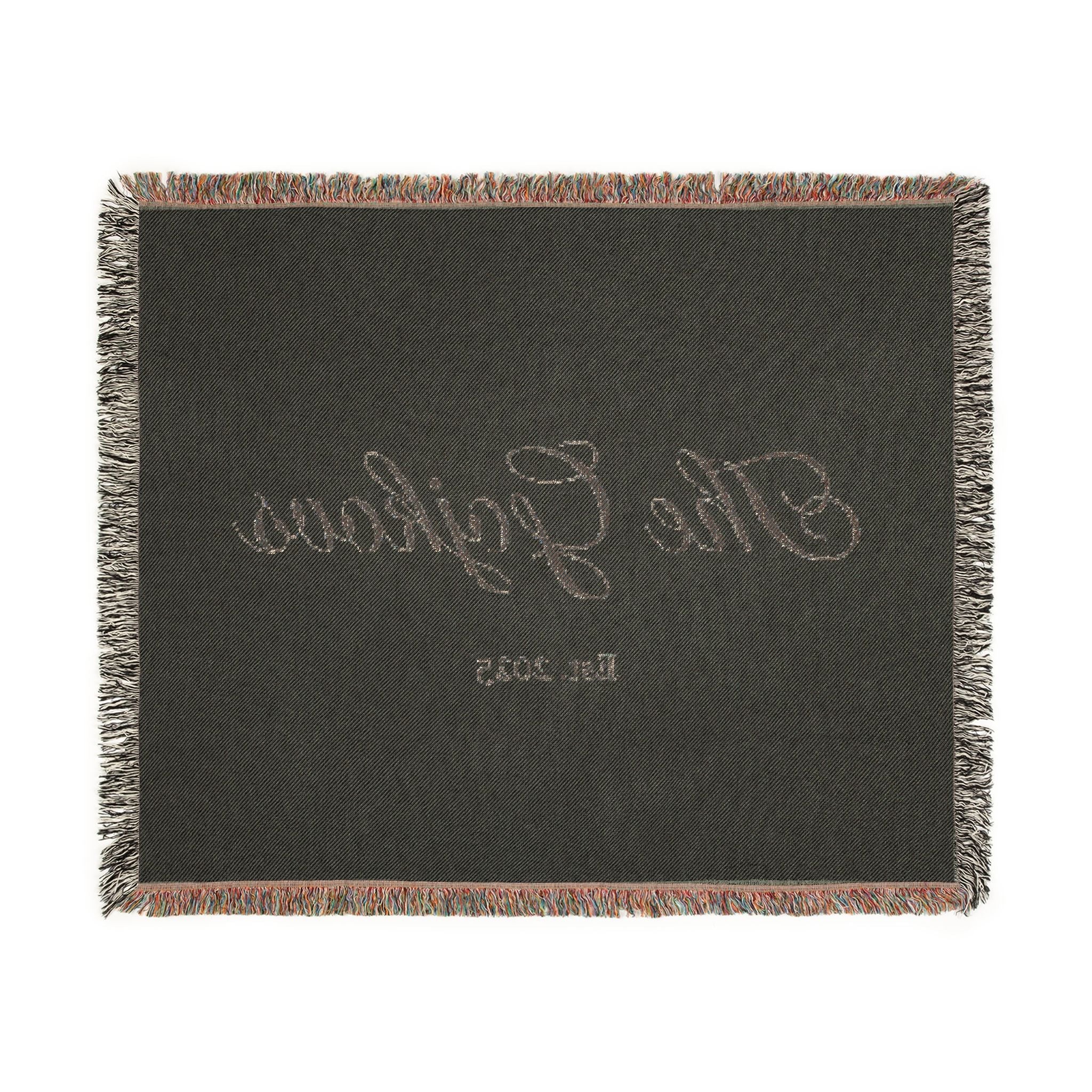 Custom family name and year Woven Blanket, personalized with your last name and year of choice, customized, personalized, cursive letters Home Decor La Vie Bien Custom family name and year Woven Blanket, personalized with your last name and year of choice, customized, personalized, cursive letters
