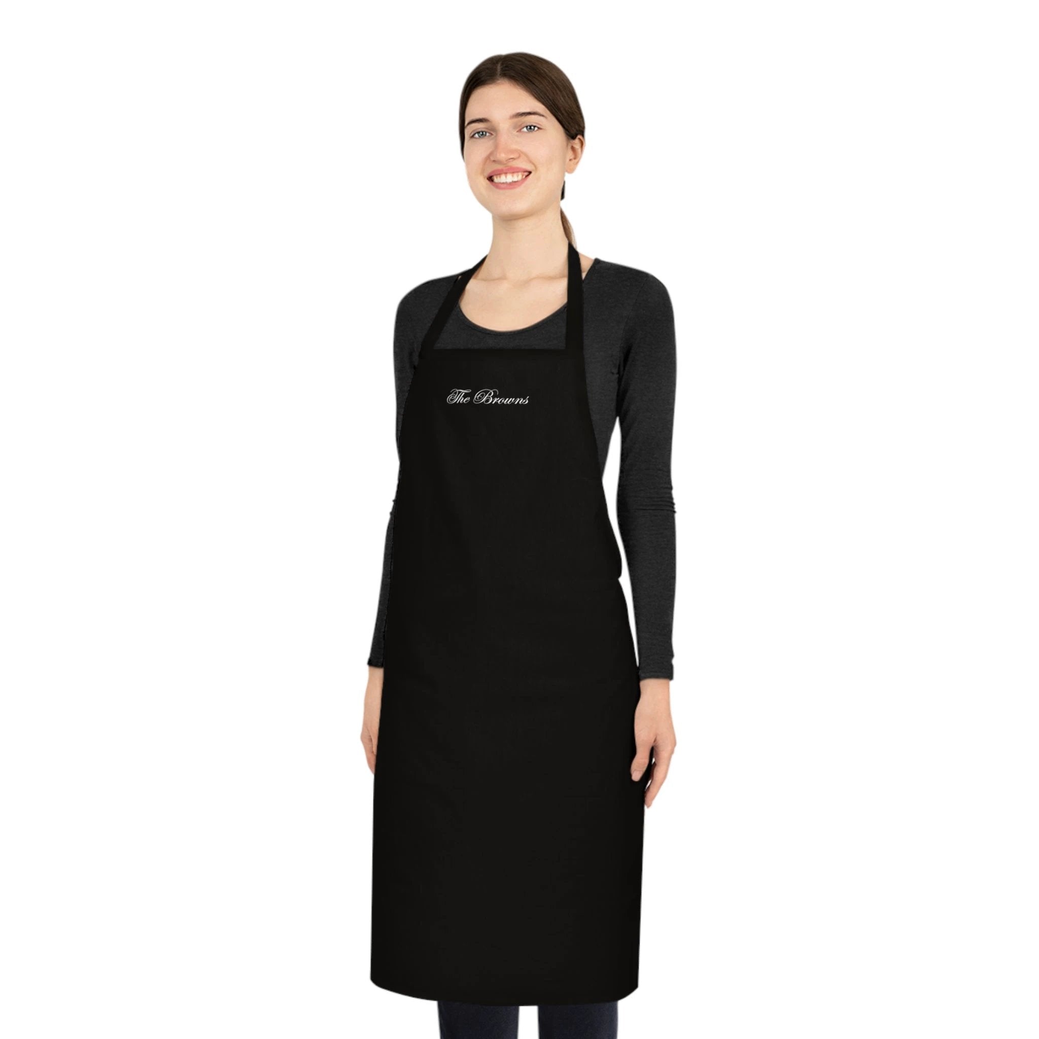 Custom family name cotton apron by Printify