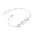Custom Four Hearts Name Bracelet La Vie Bien Custom Four Hearts Name Bracelet