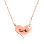 Custom Heart Name Necklace