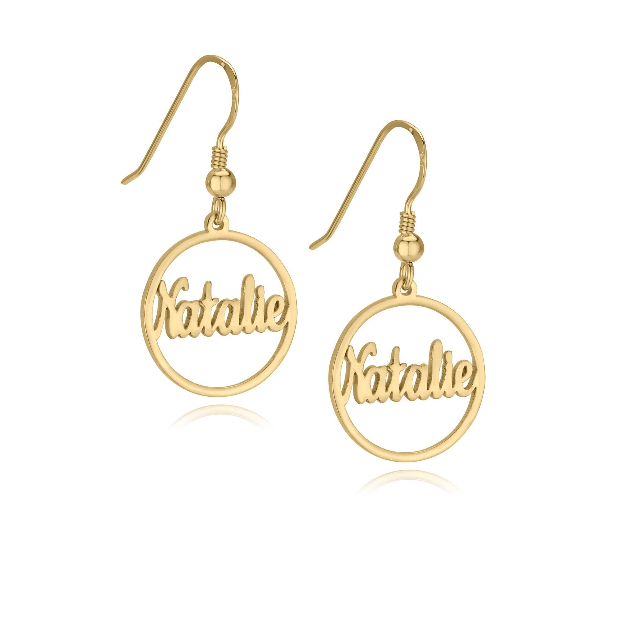 Custom Hoop Name Earrings La Vie Bien Custom Hoop Name Earrings
