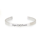 Custom Infinity Names Cuff Bracelet La Vie Bien Custom Infinity Names Cuff Bracelet